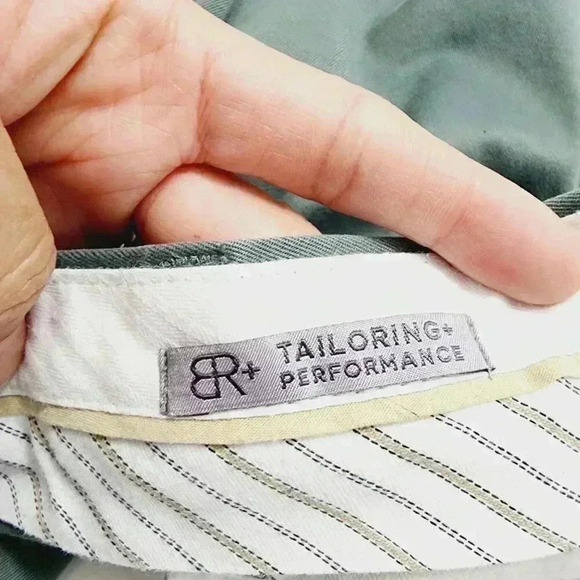 Banana Republic Mens Fulton Chino Pants 35X32 Green Cotton & Spandex - Picture 4 of 7